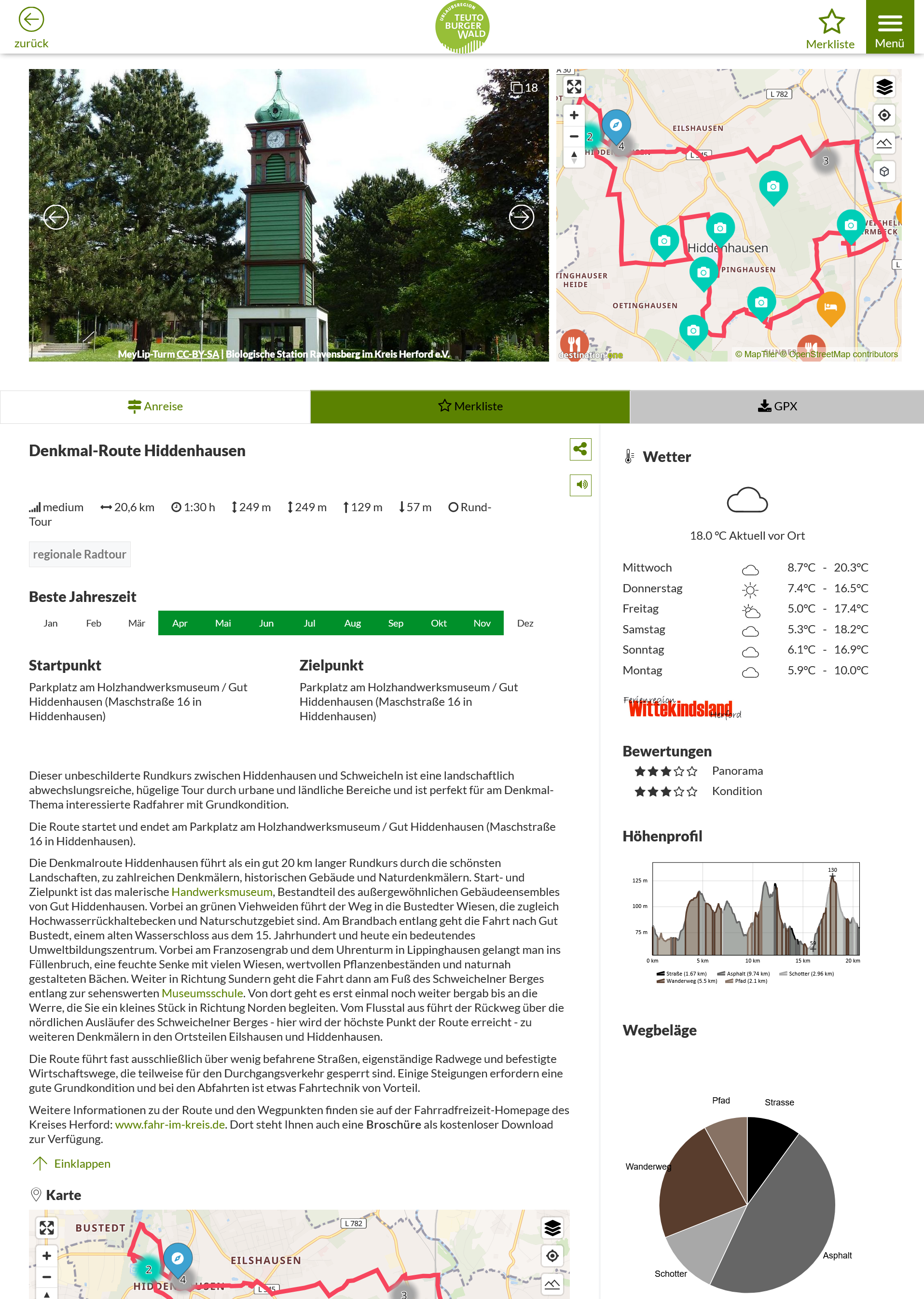 Denkmal Route Hiddenhausen