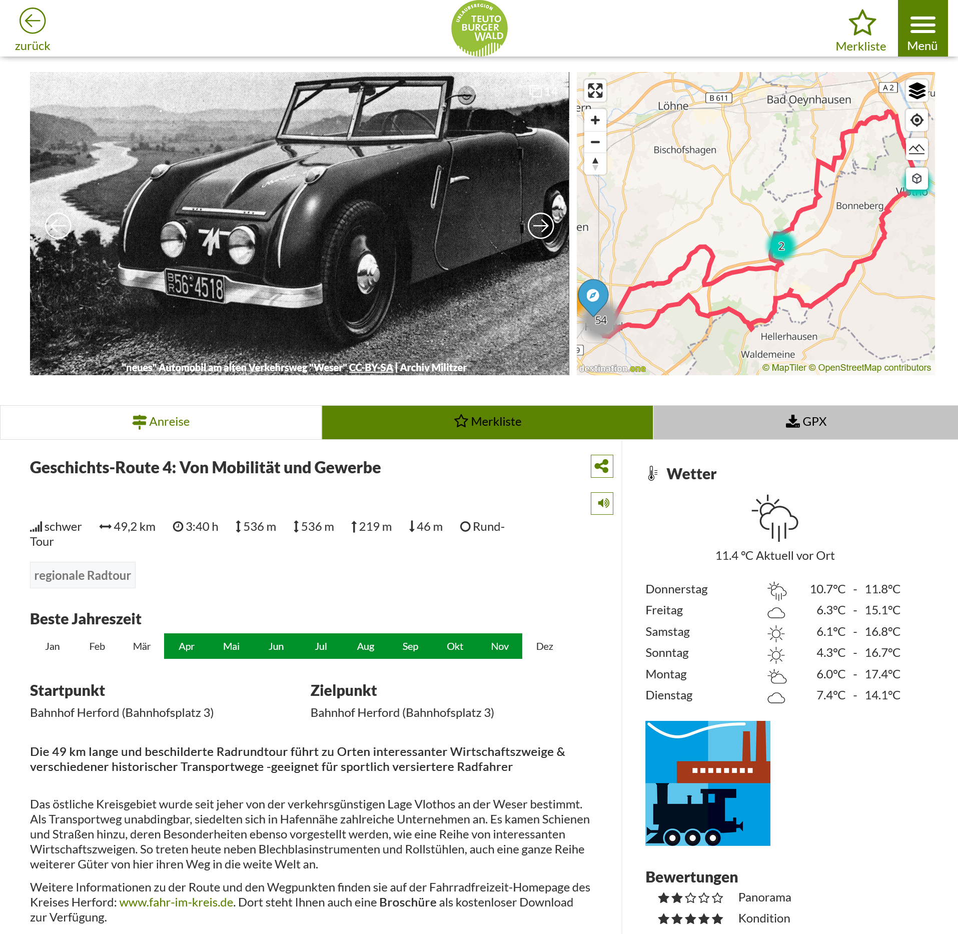 Geschichts Route 4 Von Mobilitaet und Gewerbe