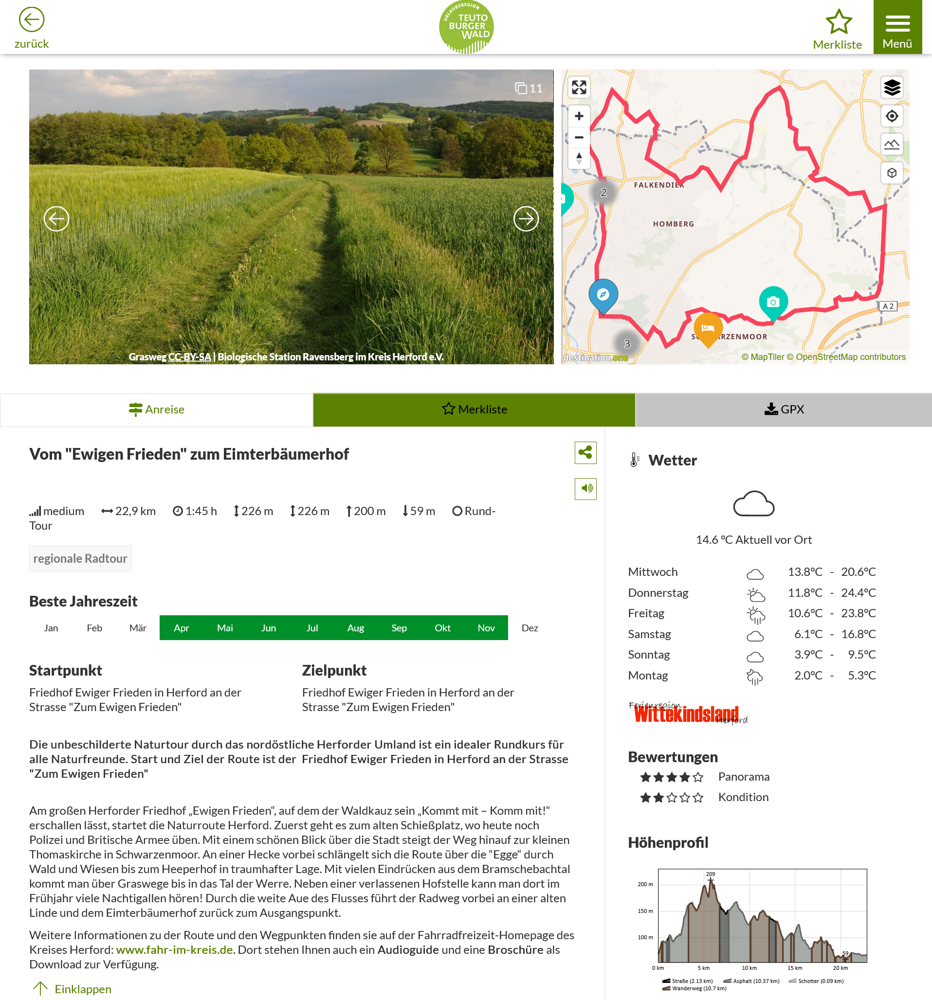 Naturtour 5 Vom Ewigen Frieden zum Eimterbaeumerhof