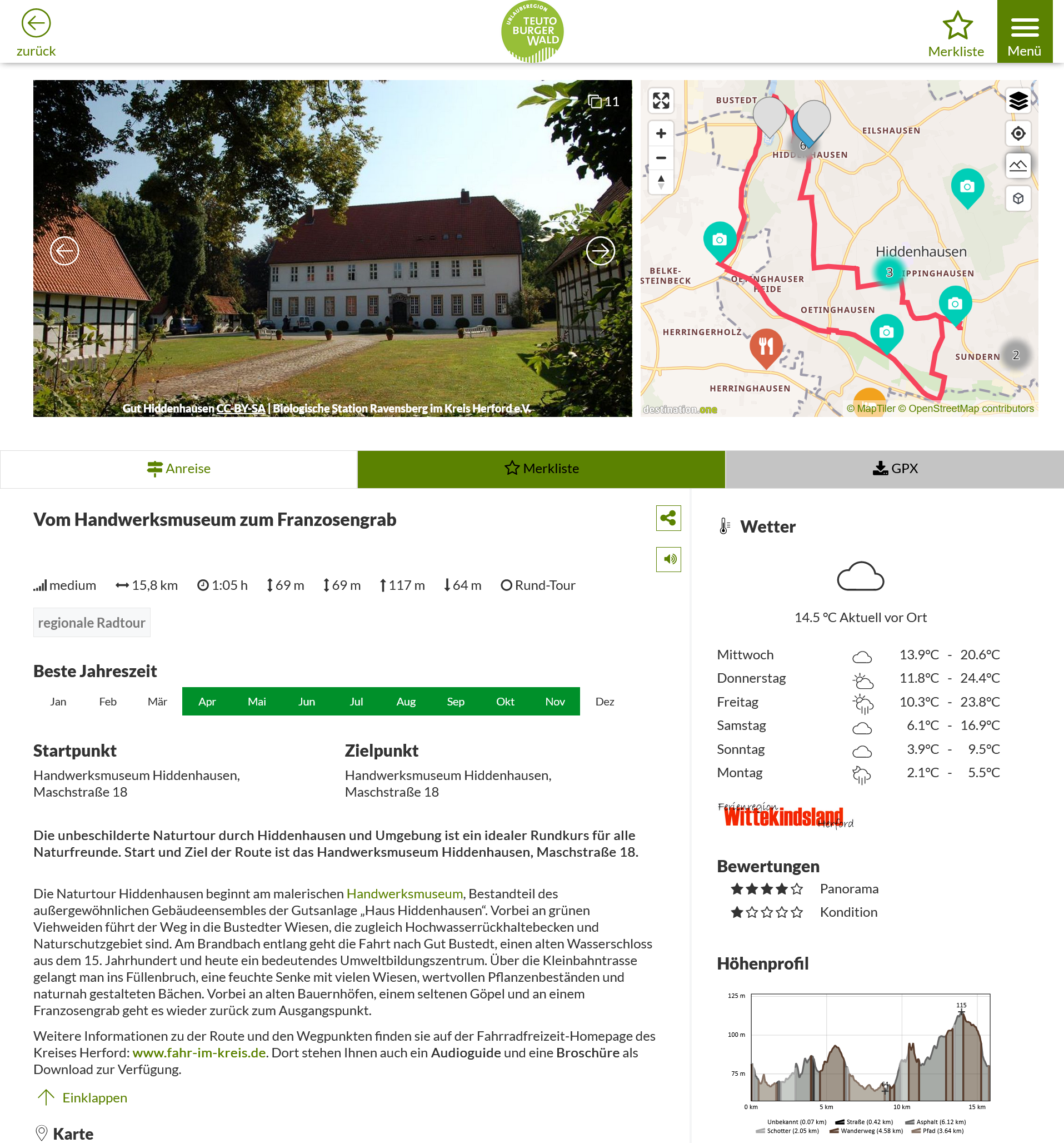 Naturtour 8 Vom Handwerksmuseum zum Franzosengrab